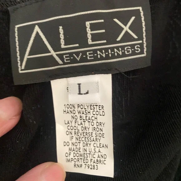 Vintage Alex Evening Top Women Large Black Sparkly Paisley Tank‎ Camisole Whimsy - Picture 7 of 7